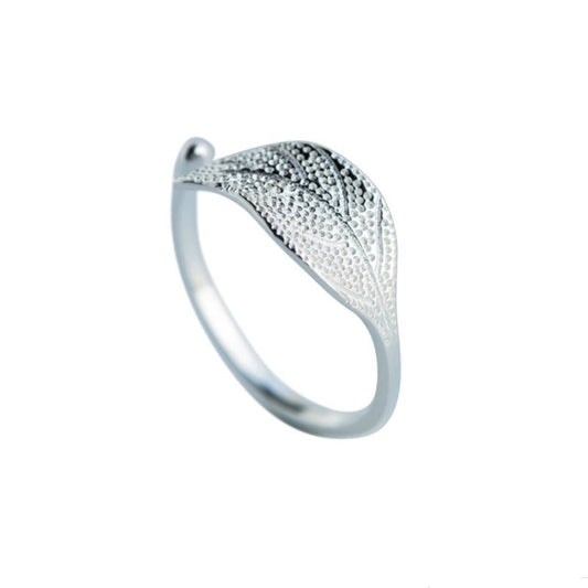 Sterling Silver Leaf Ring