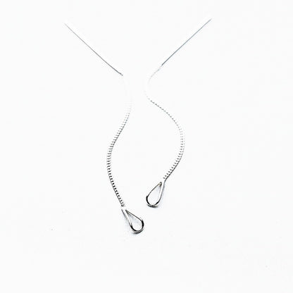 Sterling Silver Chain Drop Earrings