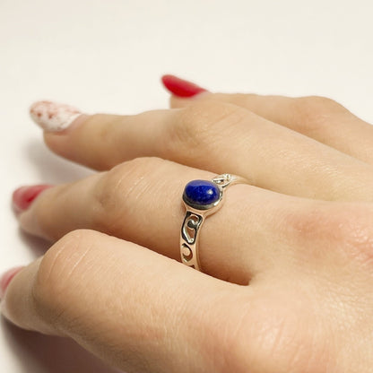 Sterling Silver Lazurite Ring