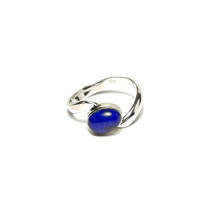 Sterling Silver Oval Lazurite Ring