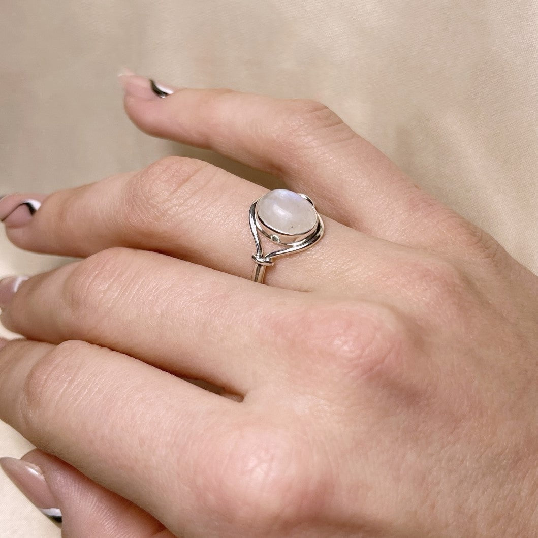 Sterling Silver Moonstone Ring