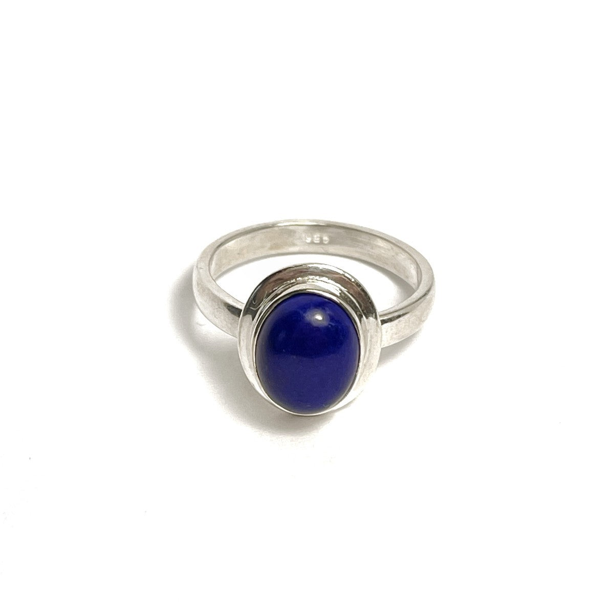 Sterling Silver Oval Lazurite Ring