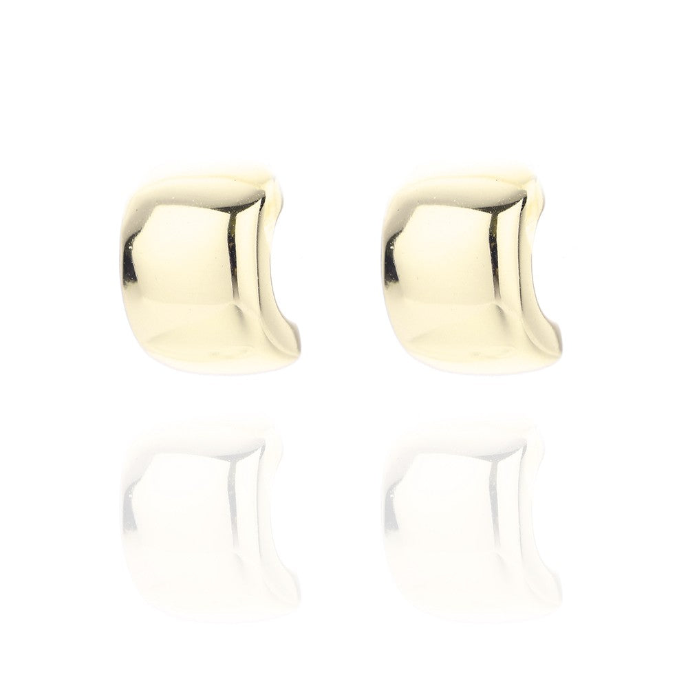 Sterling Silver Gold Plated Stud Earrings