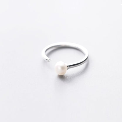 Sterling Silver Pearl Ring