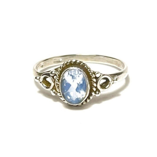 Sterling Silver Blue Topaz Ring