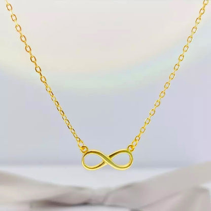 Sterling Silver Gold Plated Infinity Necklace