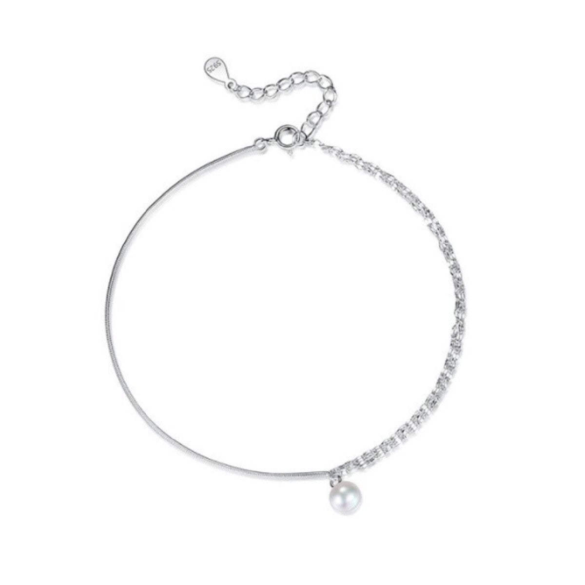 Sterling Silver Pearl Bracelet