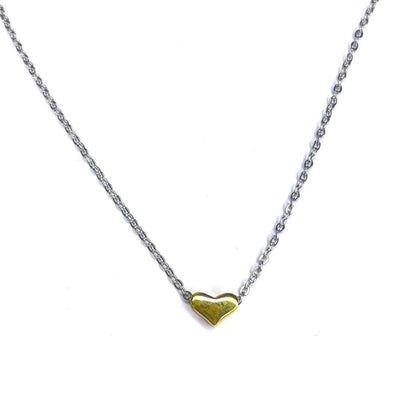 Sterling Silver Minimalist Heart Necklace