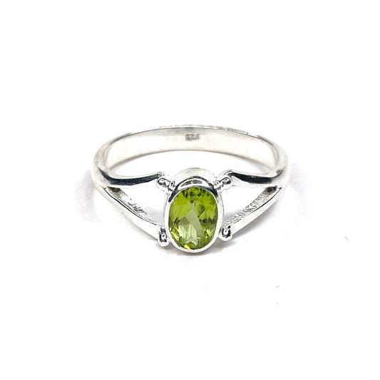 Sterling Silver Peridot Ring