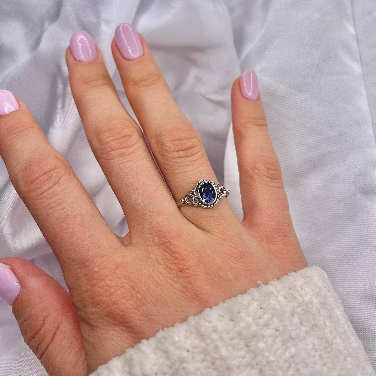 Sterling Silver Iolite / Cordierite Ring