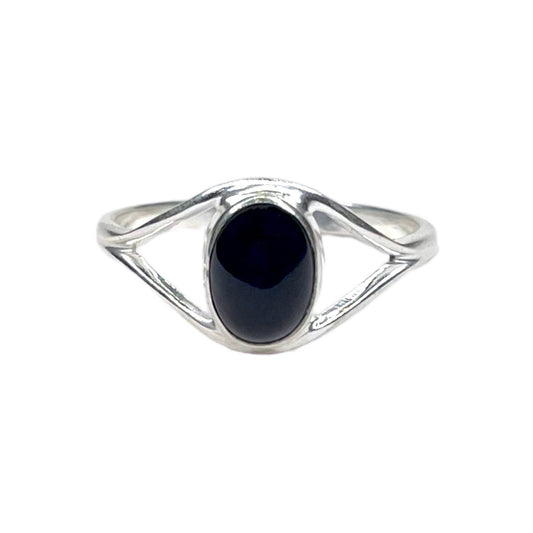 Sterling Silver Black Onyx Ring