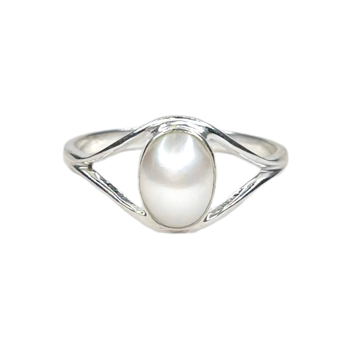 Sterling Silver Pearl Ring