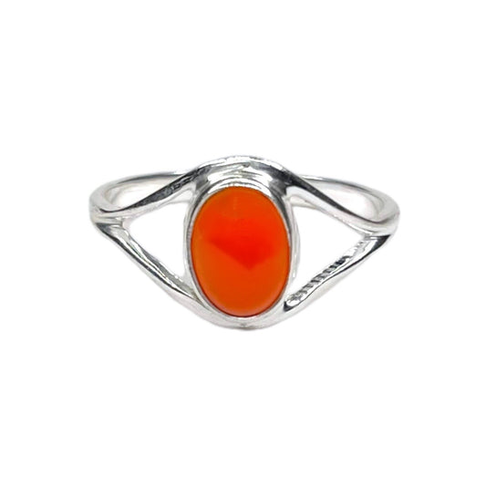 Sterling Silver Carnelian Ring