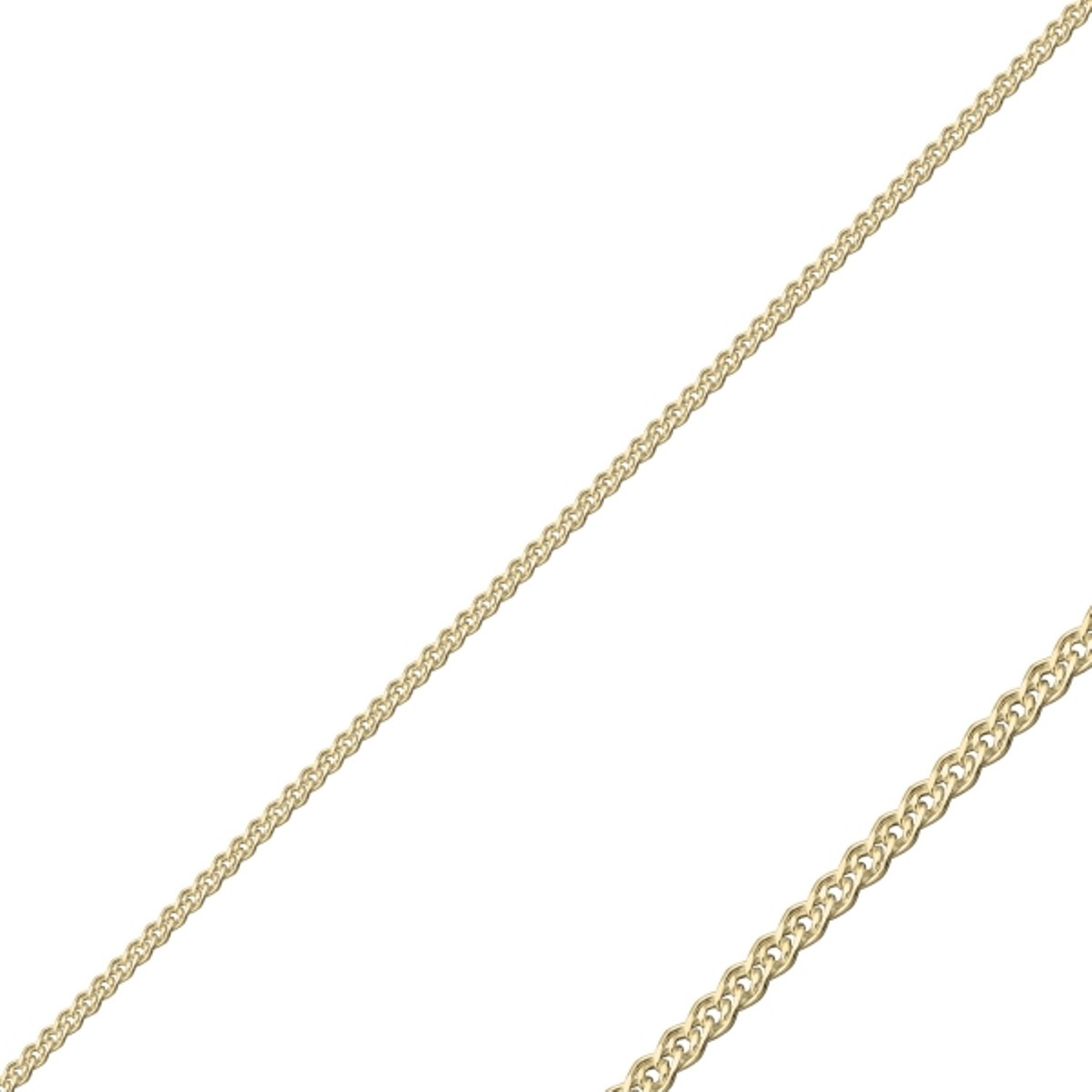 Sterling Silver Gold Plated 3 mm Nonna Chain