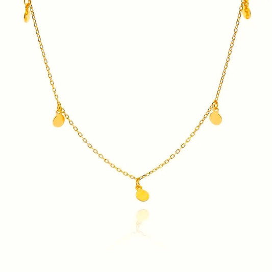 Sterling Silver Gold Plated Pendant Necklace