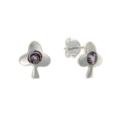 Sterling Silver Iolite Studs