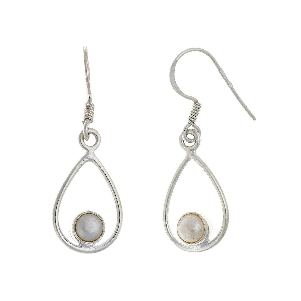 Sterling Silver Pearl Drop Earrings