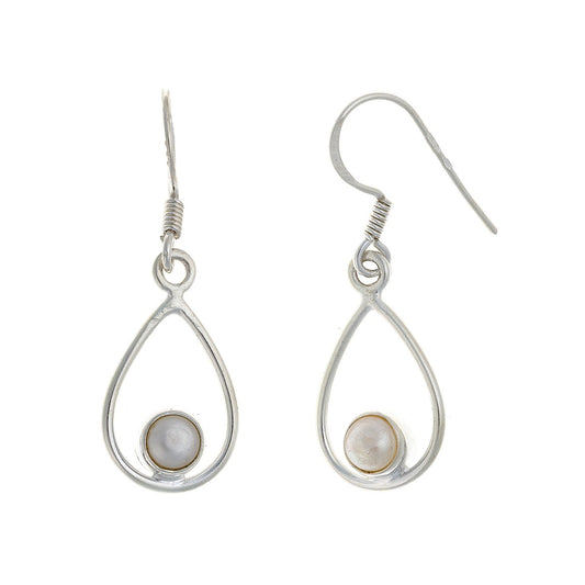 Sterling Silver Pearl Drop Earrings