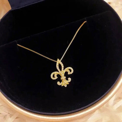 Sterling Silver Gold Plated Royal CZ Necklace