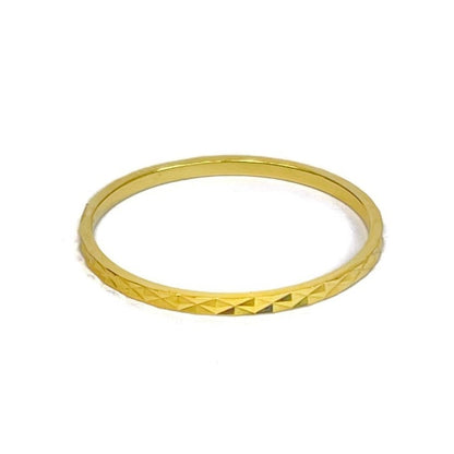 Sterling Silver Gold Plated 1.5 mm Ring