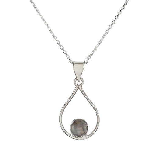 Sterling Silver Labradorite Pendant Necklace