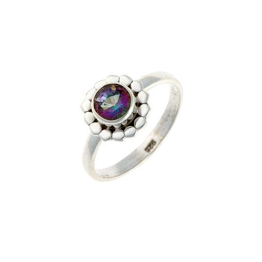 Mystic Topaz Stone Ring