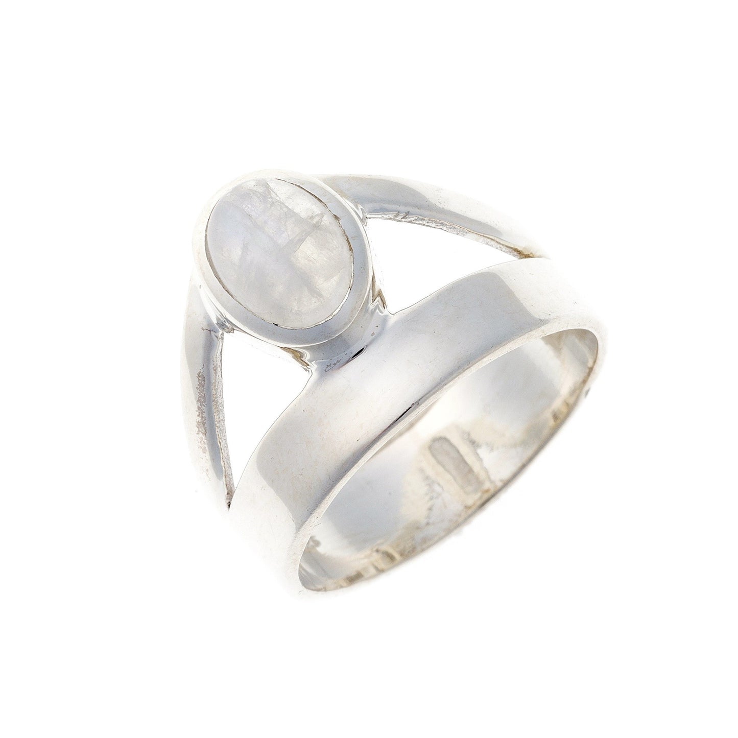 Sterling Silver Oval Moonstone Ring