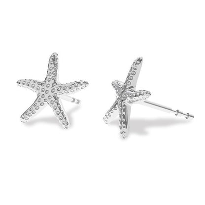 Sterling Silver Starfish Studs