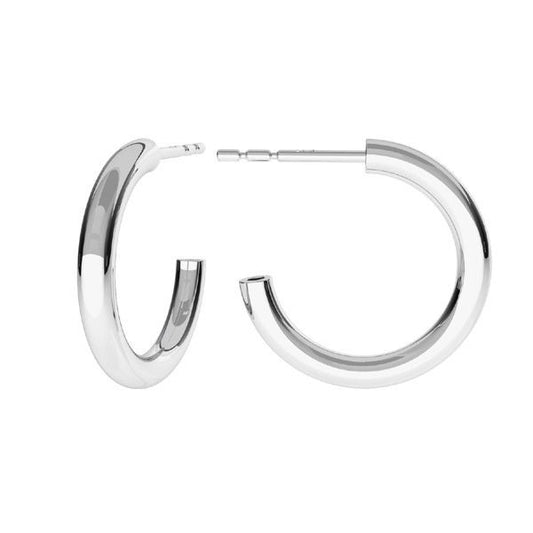 Sterling Silver Half Hoop Earrings