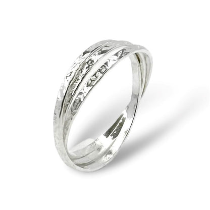 Sterling Silver Triple Ring