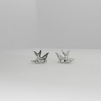 Sterling Silver Studs "Birds"