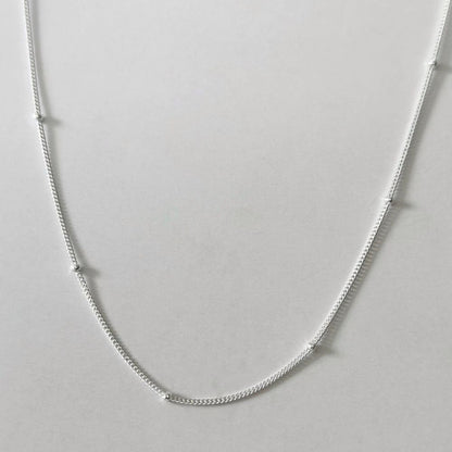 Sterling Silver Beaded Necklace