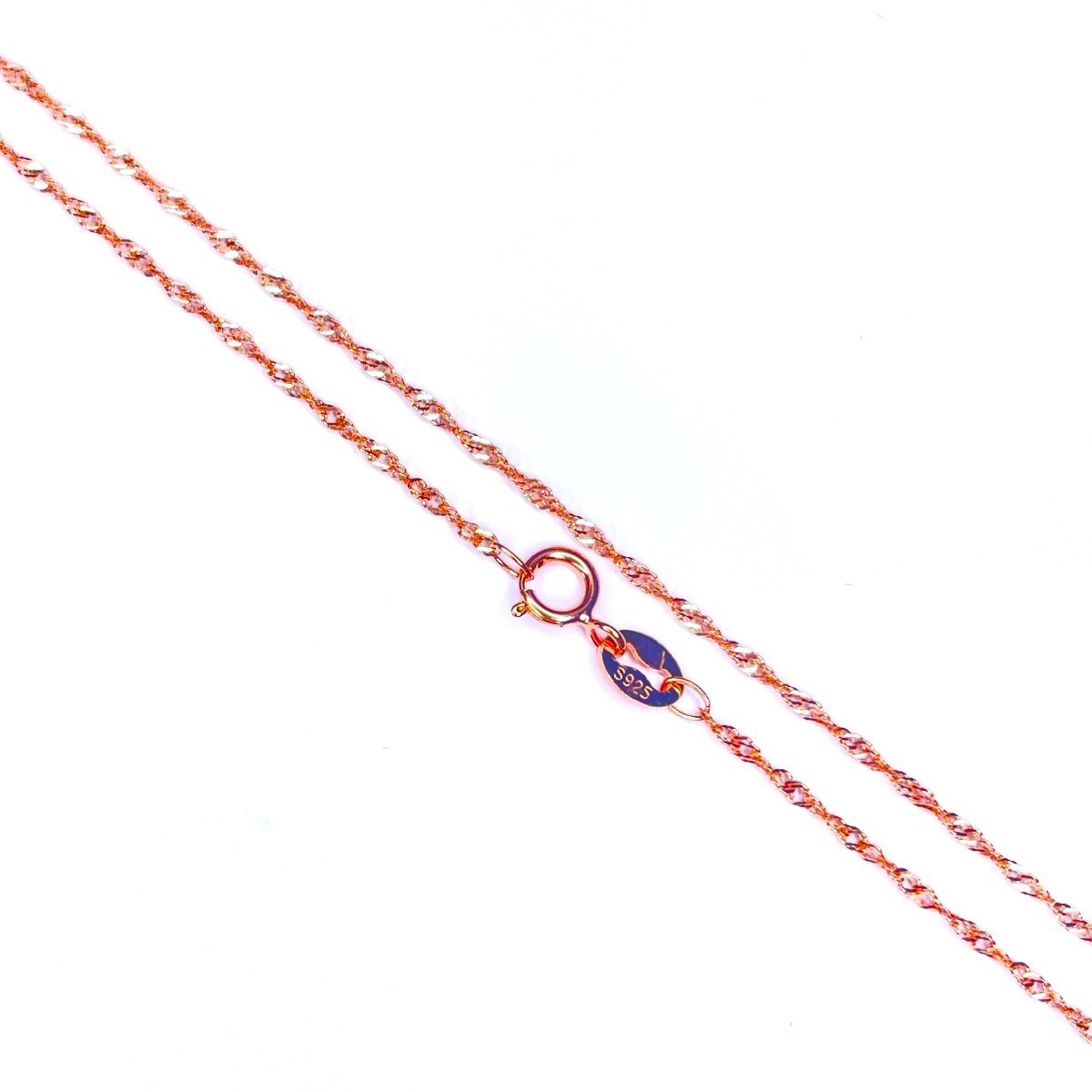 Sterling Silver 1 mm Singapore Chain