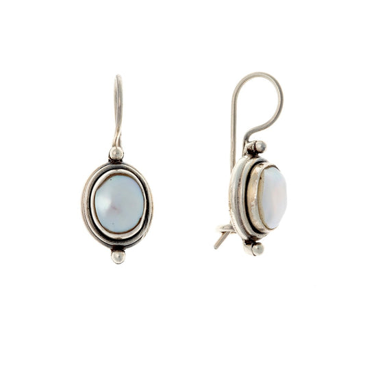 Sterling Silver Pearl Drop Earrings