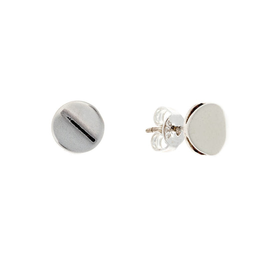 Sterling Silver Round Studs