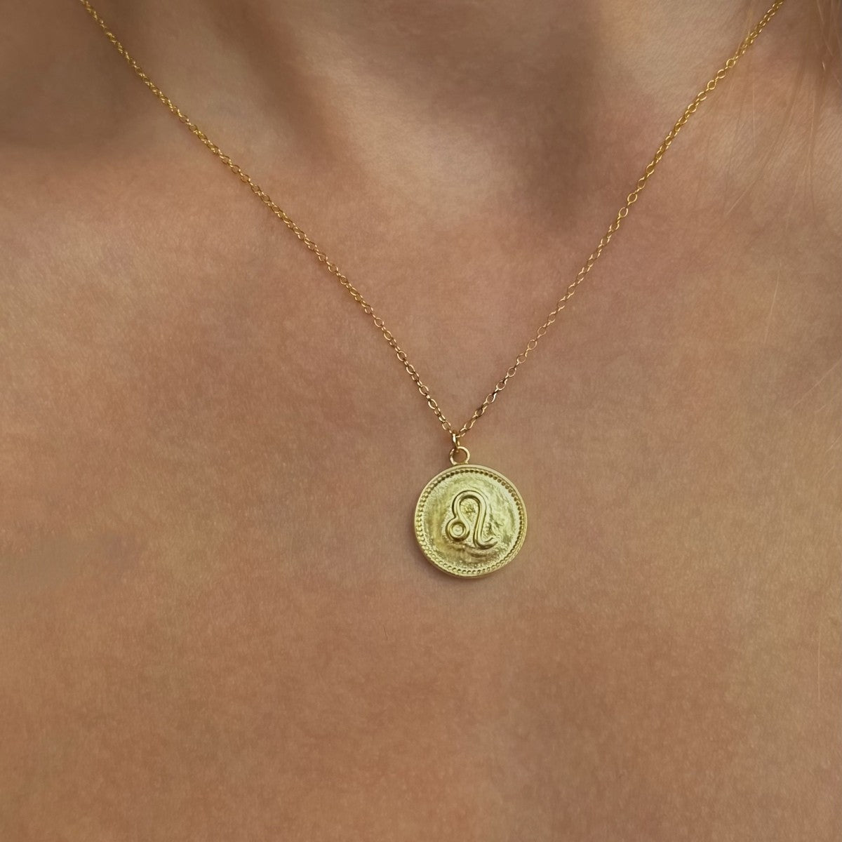 Sterling Silver Gold Plated Zodiac Sign Necklace