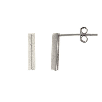 Sterling Silver Rhodium Plated Studs