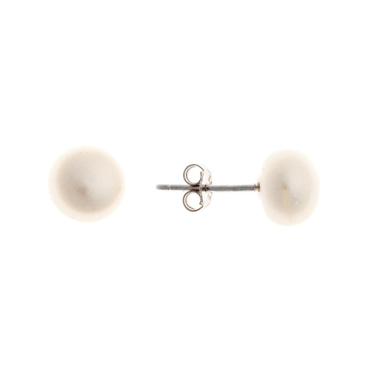 Sterling Silver 8 mm Pearl Studs