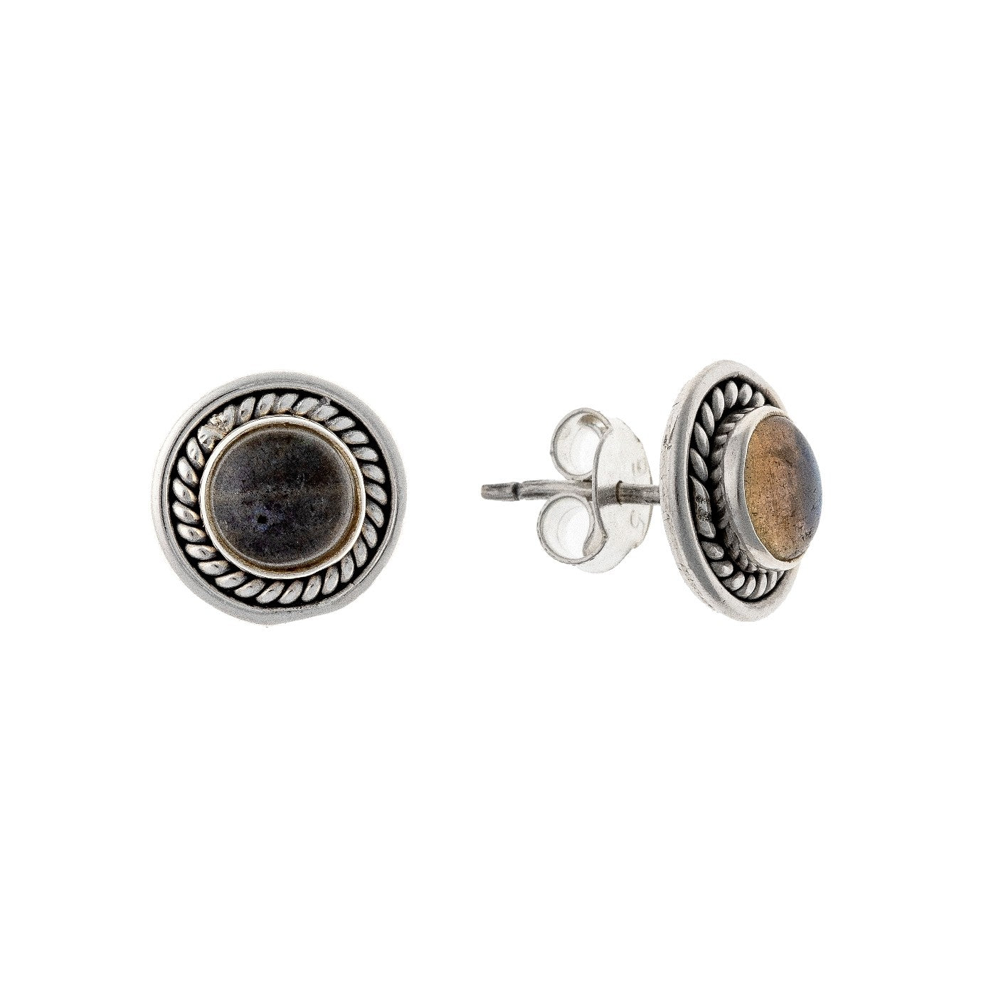 Sterling Silver Labradorite Studs