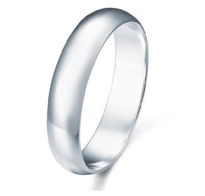 Sterling Silver 4 mm Classic Band Ring