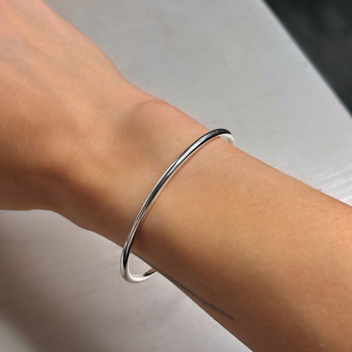 Sterling Silver 12 g Round Cuff Bracelet