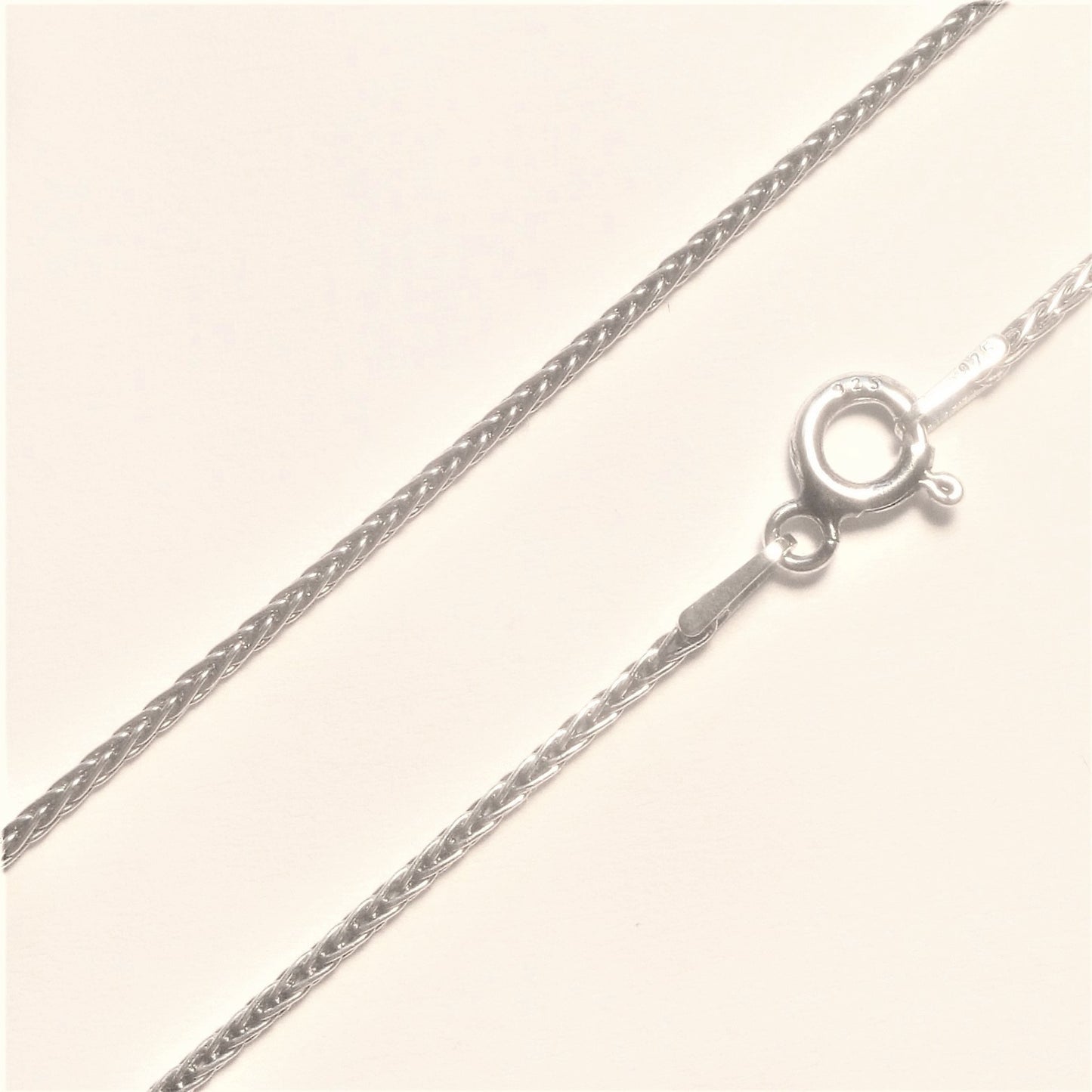 Sterling Silver 1 mm Foxtail Chain