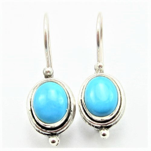 Sterling Silver Turquoise Drop Earrings