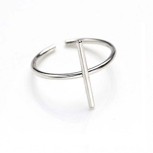 Sterling Silver Rhodium Plated Ring