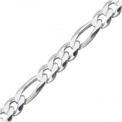 Sterling Silver 5.1 mm Figaro Chain