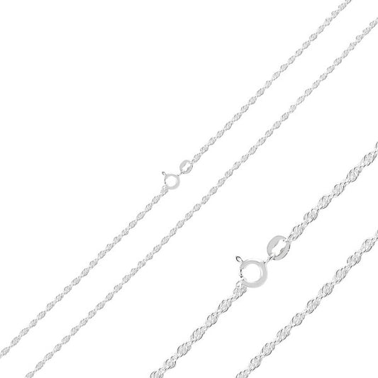 Sterling Silver 1 mm Rope Chain