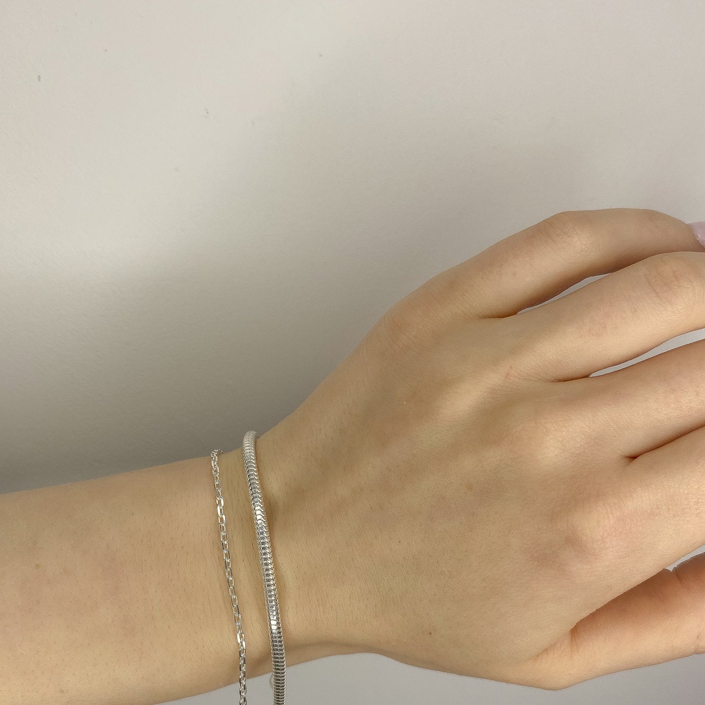 Sterling Silver 2 mm Forzentina Chain Bracelet